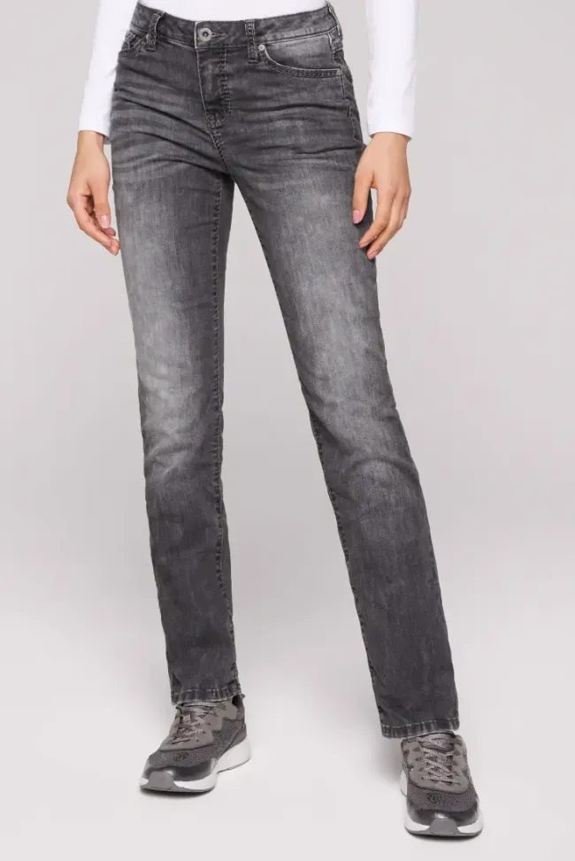 Damen CAMP DAVID & SOCCX Jeans RO:MY Regular Fit grey used