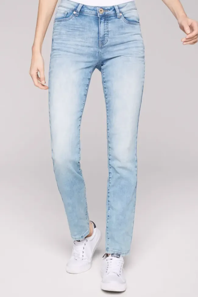 Damen CAMP DAVID & SOCCX Jeans RO:MY Regular Fit jogg bleached blue