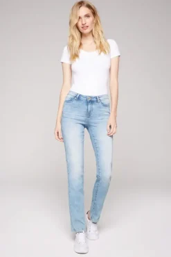 Damen CAMP DAVID & SOCCX Jeans RO:MY Regular Fit jogg bleached blue