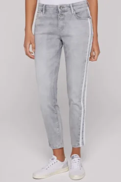Damen CAMP DAVID & SOCCX Jeans SU:SI Regular Fit light grey