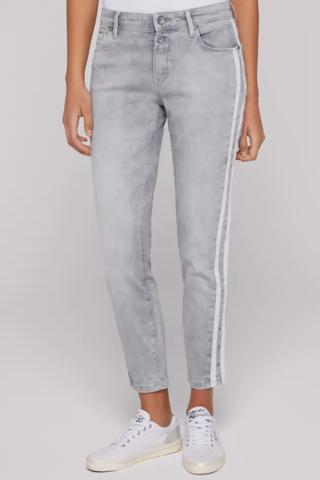 Damen CAMP DAVID & SOCCX Jeans SU:SI Regular Fit light grey