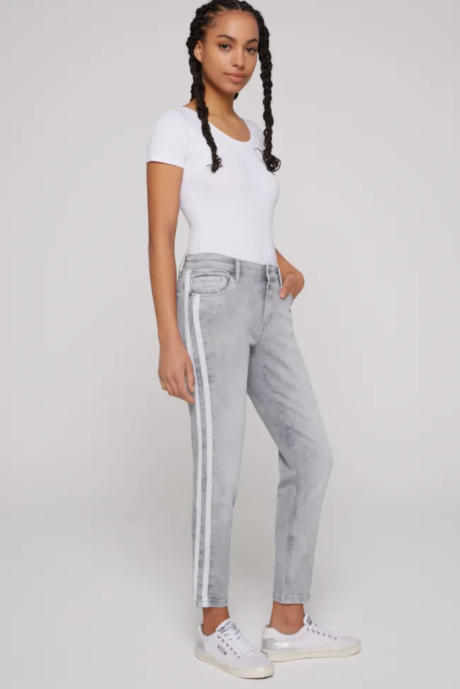 Damen CAMP DAVID & SOCCX Jeans SU:SI Regular Fit light grey