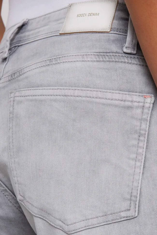 Damen CAMP DAVID & SOCCX Jeans SU:SI Regular Fit light grey