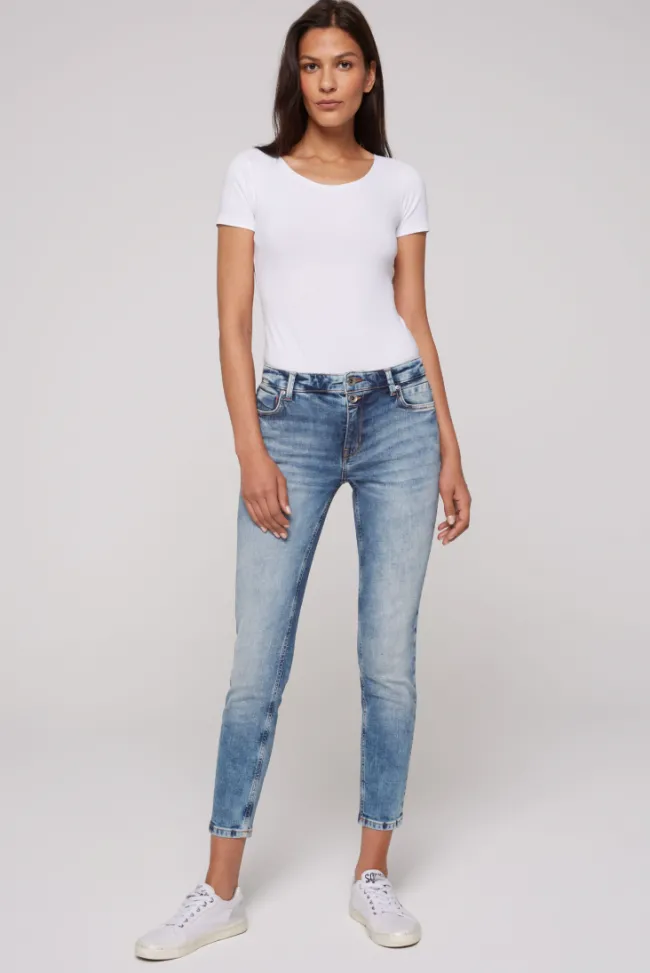 Damen CAMP DAVID & SOCCX Jeans SU:SI Regular Fit smooth blue