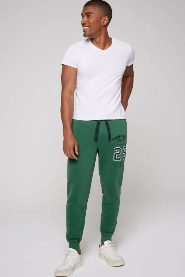 Herren CAMP DAVID & SOCCX Jogginghose mit Retro-Artwork raw green