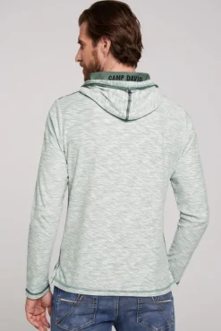 Herren CAMP DAVID & SOCCX Kapuzenshirt mit Brusttasche und Logo Print