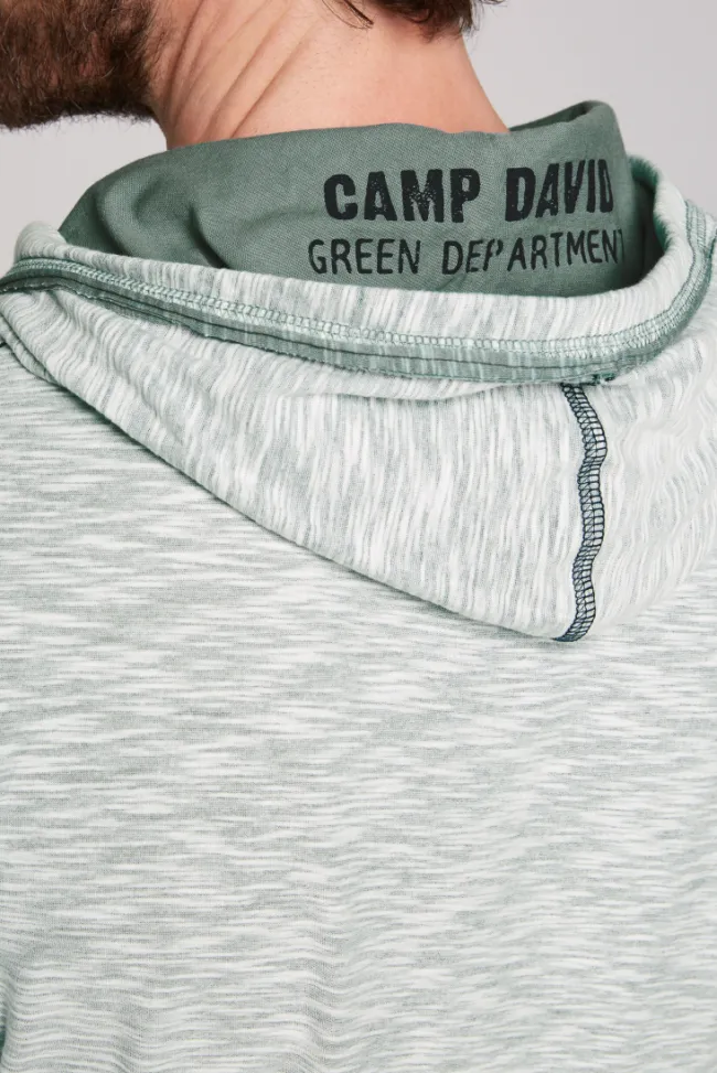 Herren CAMP DAVID & SOCCX Kapuzenshirt mit Brusttasche und Logo Print