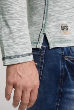 Herren CAMP DAVID & SOCCX Kapuzenshirt mit Brusttasche und Logo Print