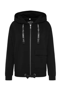 Damen CAMP DAVID & SOCCX Kapuzensweatjacke mit einer Klappentasche