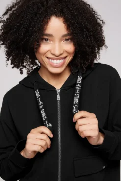 Damen CAMP DAVID & SOCCX Kapuzensweatjacke mit einer Klappentasche