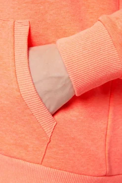 Damen CAMP DAVID & SOCCX Kapuzensweatjacke mit Rückenprint neon orange
