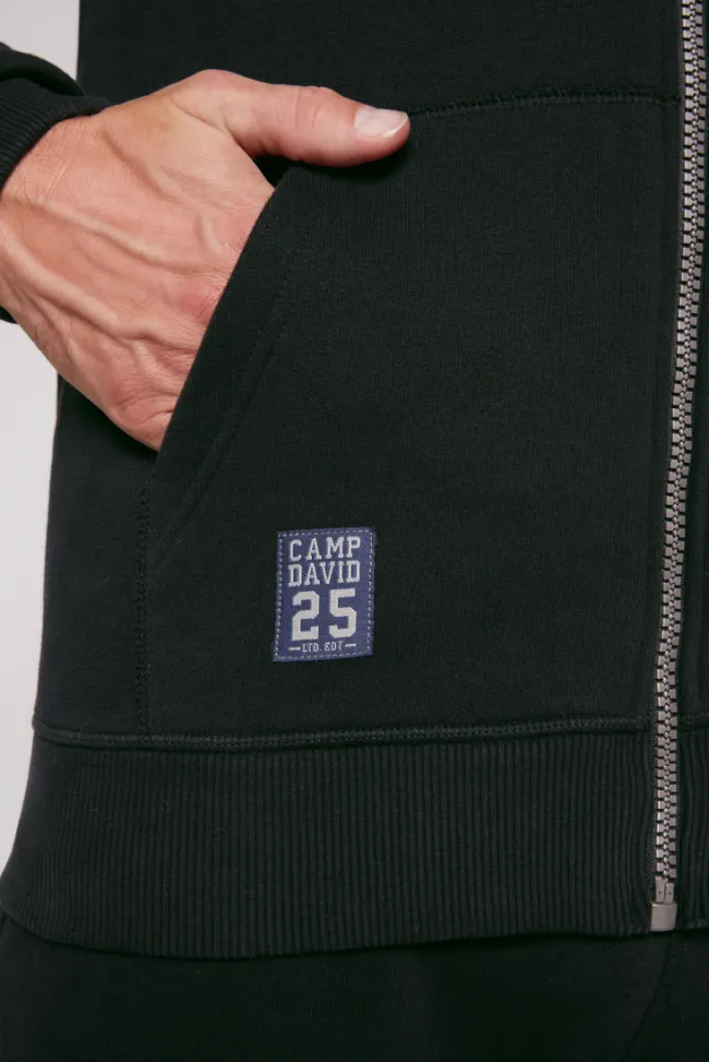 Herren CAMP DAVID & SOCCX Kapuzensweatjacke mit Retro-Artwork