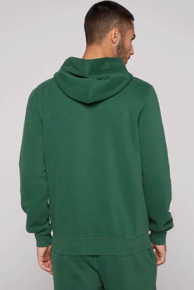 Herren CAMP DAVID & SOCCX Kapuzensweatjacke mit Retro-Artwork raw green
