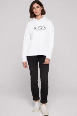 Damen CAMP DAVID & SOCCX Kapuzensweatshirt mit Logo Print