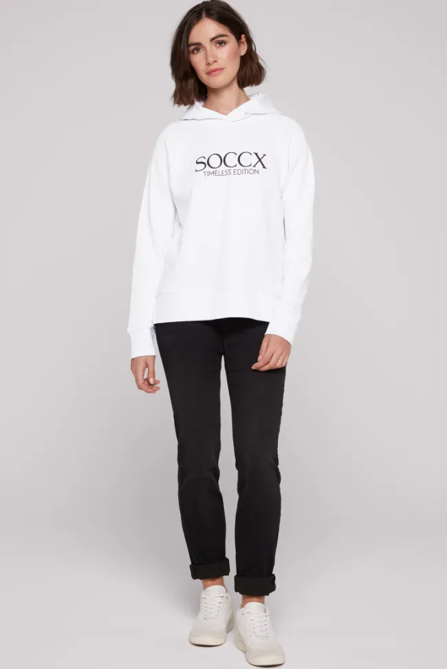 Damen CAMP DAVID & SOCCX Kapuzensweatshirt mit Logo Print
