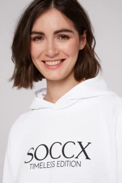 Damen CAMP DAVID & SOCCX Kapuzensweatshirt mit Logo Print
