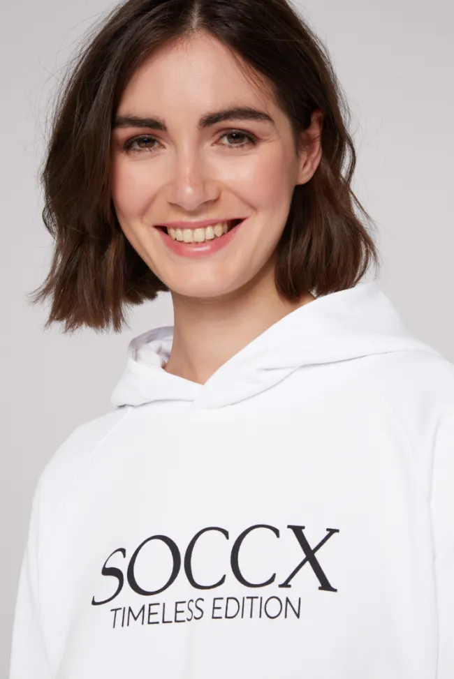 Damen CAMP DAVID & SOCCX Kapuzensweatshirt mit Logo Print