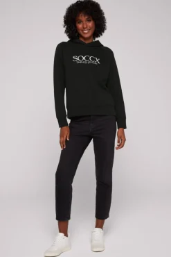 Damen CAMP DAVID & SOCCX Kapuzensweatshirt mit Logo Print