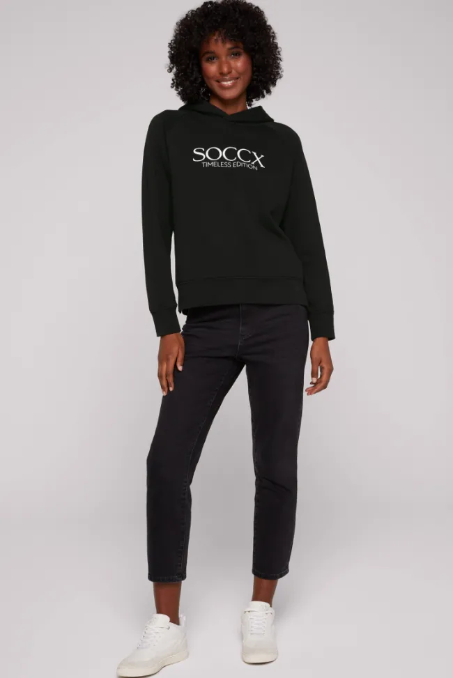 Damen CAMP DAVID & SOCCX Kapuzensweatshirt mit Logo Print