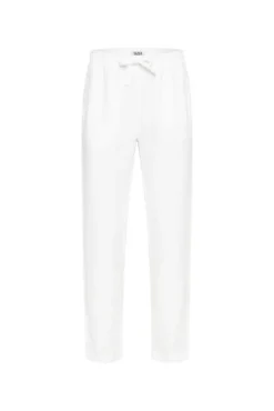 Damen CAMP DAVID & SOCCX Klassische Leinenhose mit Elastikbund
