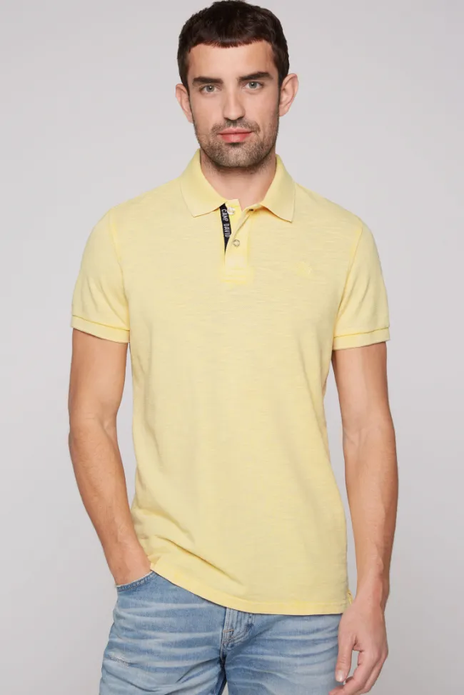 Herren CAMP DAVID & SOCCX Kurzarmpolo aus Pikee mit Logostick