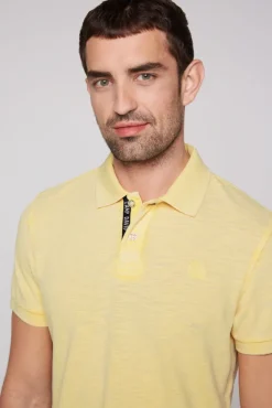 Herren CAMP DAVID & SOCCX Kurzarmpolo aus Pikee mit Logostick