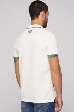 Herren CAMP DAVID & SOCCX Kurzarmpolo mit Flockprint und Tapes