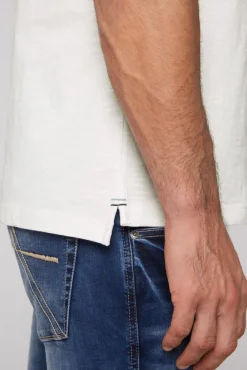 Herren CAMP DAVID & SOCCX Kurzarmpolo mit Flockprint und Tapes