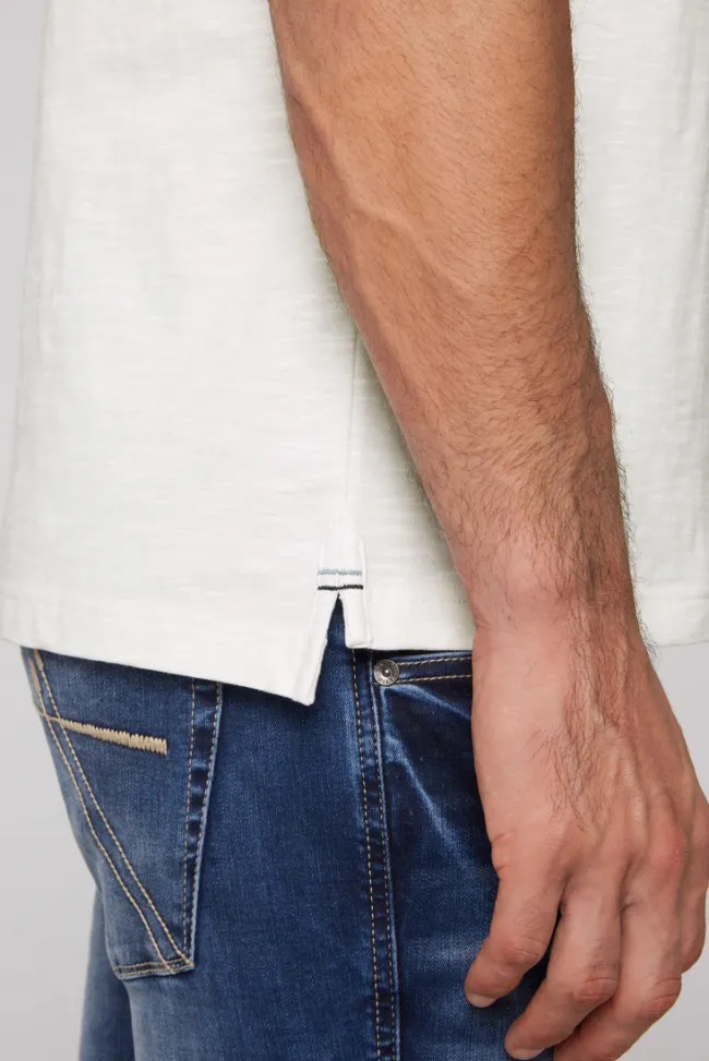 Herren CAMP DAVID & SOCCX Kurzarmpolo mit Flockprint und Tapes