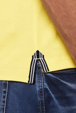 Herren CAMP DAVID & SOCCX Kurzarmpolo Pikee mit Logo Artworks light lime