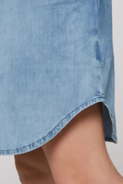 Damen CAMP DAVID & SOCCX Kurzes Jeansblusenkleid mid blue wash | XS