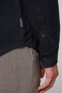 Herren CAMP DAVID & SOCCX Langarmhemd mit Klappentaschen blue navy