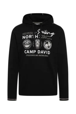 Herren CAMP DAVID & SOCCX Langarmshirt mit Kapuze und Print