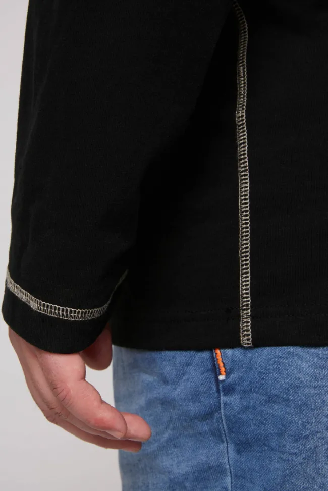 Herren CAMP DAVID & SOCCX Langarmshirt mit Kapuze und Print