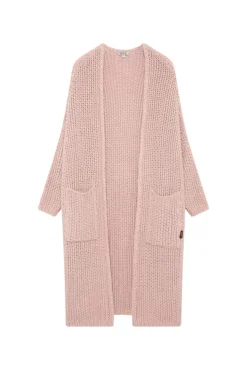 Damen CAMP DAVID & SOCCX Langer Cardigan mit Perlmuster rose blush