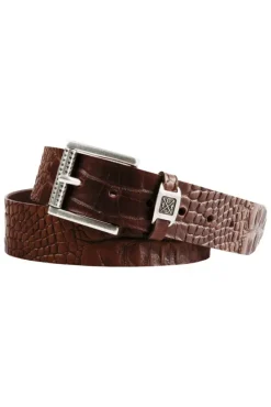 Herren CAMP DAVID & SOCCX Ledergürtel im Used Look dark brown