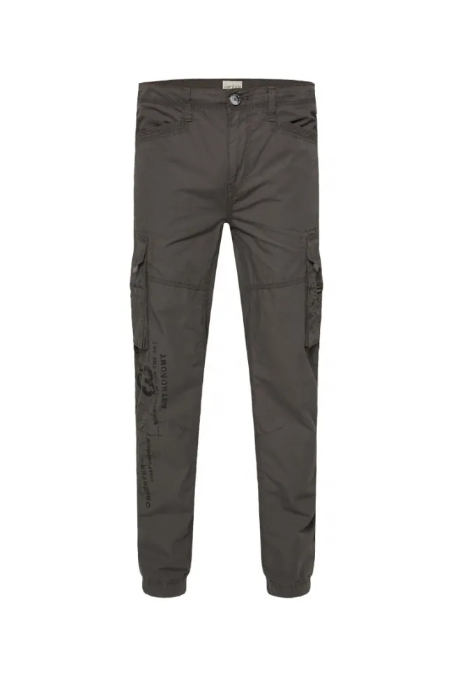 Herren CAMP DAVID & SOCCX Leichte Cargohose mit Label Prints