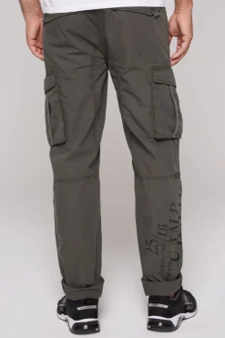 Herren CAMP DAVID & SOCCX Leichte Cargohose mit Label Prints