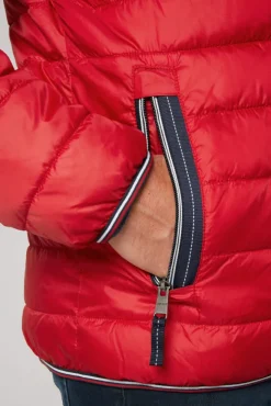 Herren CAMP DAVID & SOCCX Leichte Steppjacke mit Logo Prints und Tapes royal red