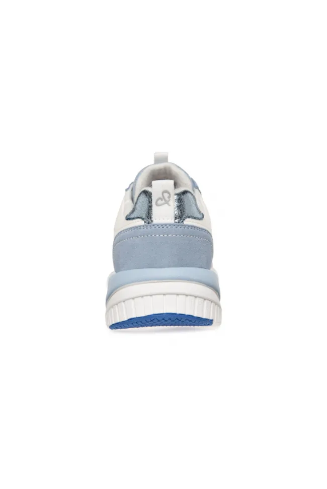 Damen CAMP DAVID & SOCCX Leichter Sneaker mit Glitter-Design cool blue