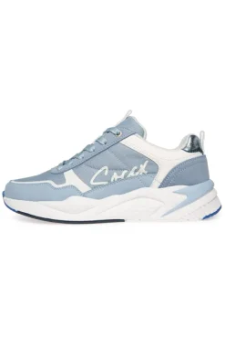 Damen CAMP DAVID & SOCCX Leichter Sneaker mit Glitter-Design cool blue