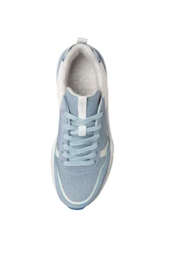 Damen CAMP DAVID & SOCCX Leichter Sneaker mit Glitter-Design cool blue
