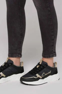 Damen CAMP DAVID & SOCCX Leichter Sneaker mit Glitter-Design
