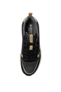 Damen CAMP DAVID & SOCCX Leichter Sneaker mit Glitter-Design