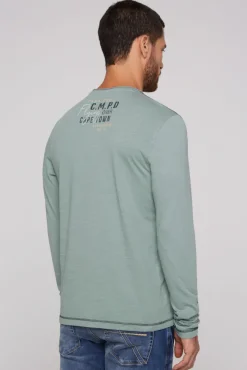 Herren CAMP DAVID & SOCCX Longsleeve mit Flockprint