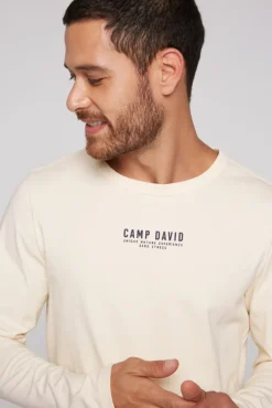 Herren CAMP DAVID & SOCCX Longsleeve mit Logo Print