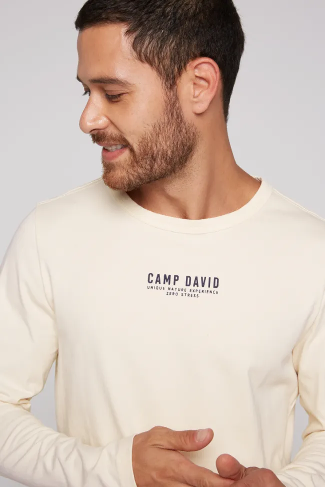 Herren CAMP DAVID & SOCCX Longsleeve mit Logo Print
