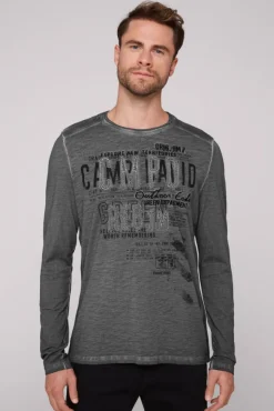 Herren CAMP DAVID & SOCCX Longsleeve mit Tapes und Logo-Applikationen
