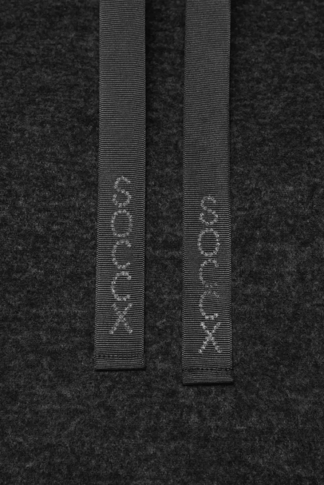 Damen CAMP DAVID & SOCCX Meliertes Strickkleid mit Rollkragen black melange