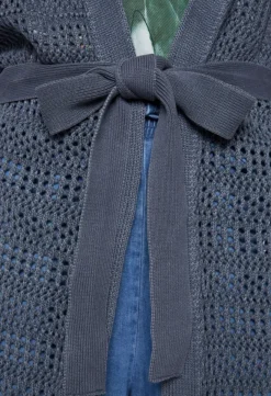 Damen CAMP DAVID & SOCCX Mesh-Cardigan mit Glitzerstein-Wording